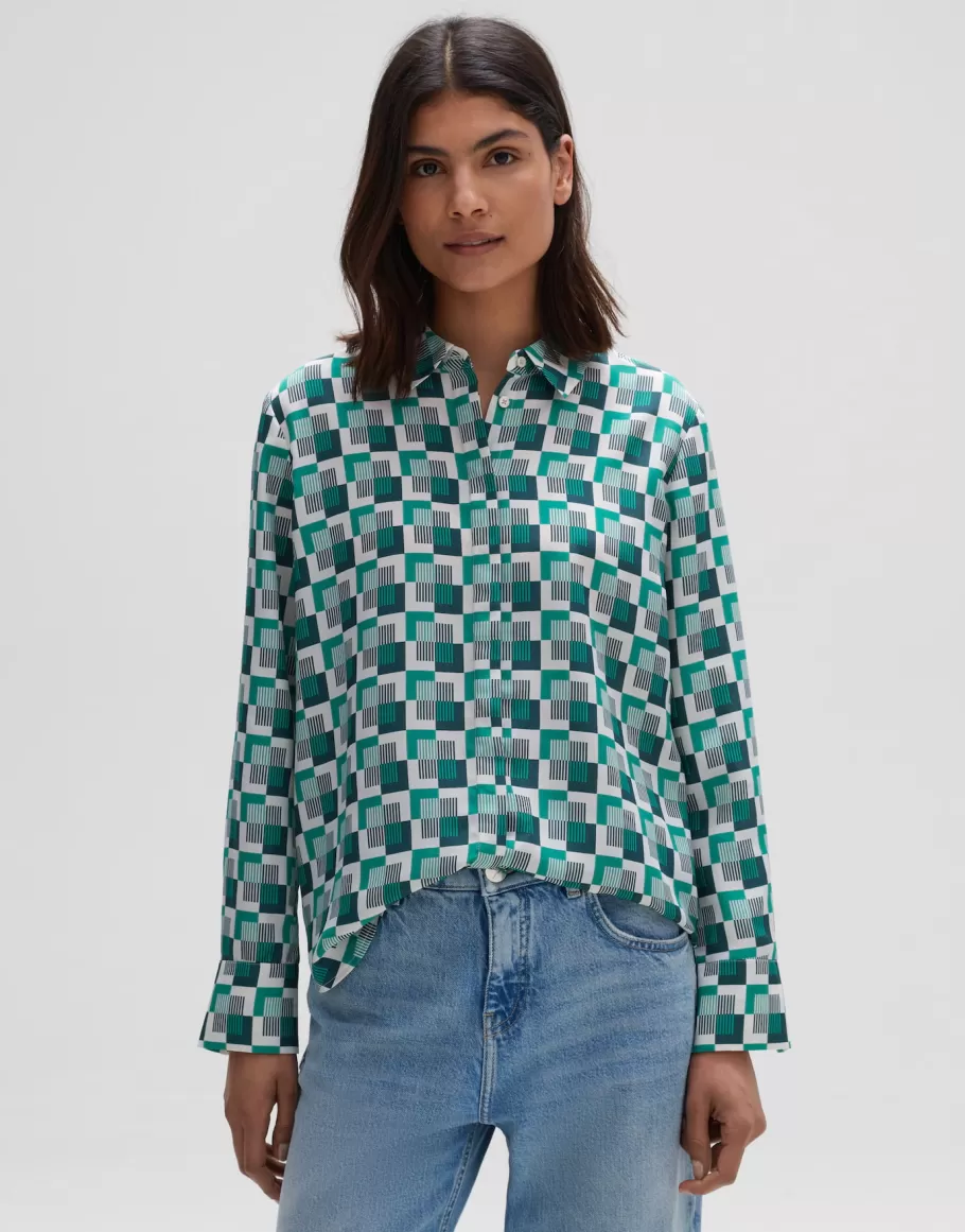 OPUS Fashion Blouse With Print Falkine Retro