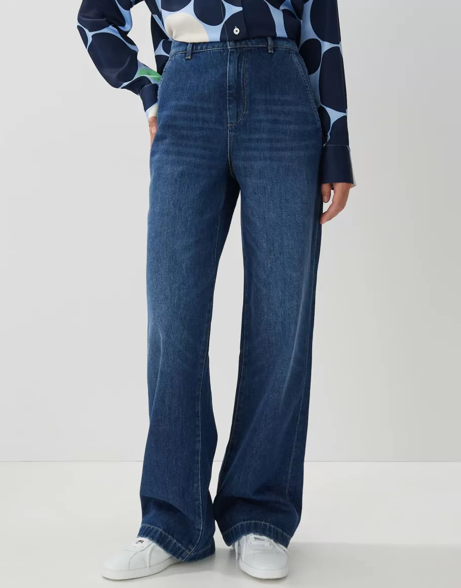 someday Wide Leg Jeans Celen Dynamic Blue